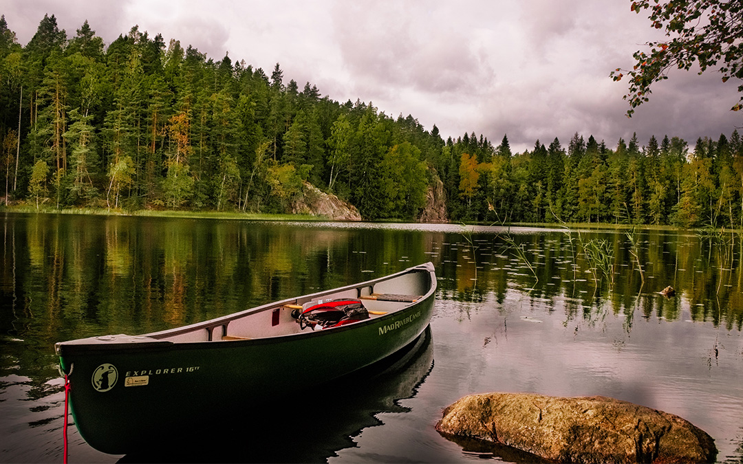 Lago nel Parco nazionale di Nuuksio, in Finlandia. Foto: Unsplash / SaiKrishna Saketh Yellapragada.